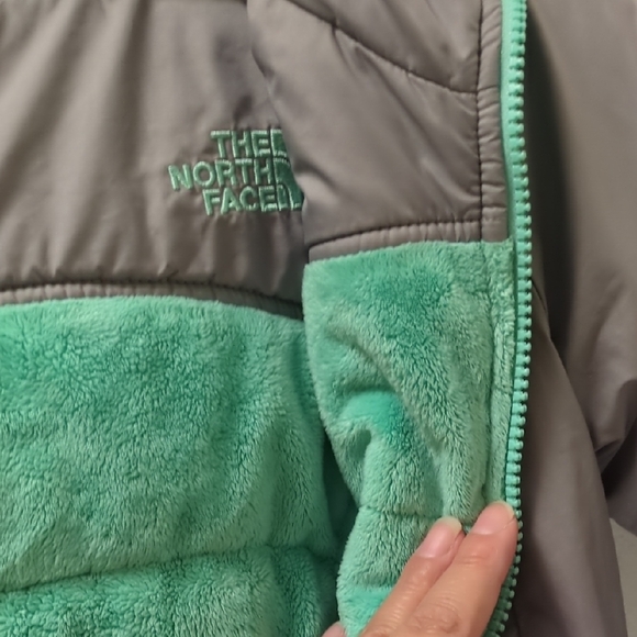 The North Face Mint and Gray Fleece Jacket - Picture 10 of 12